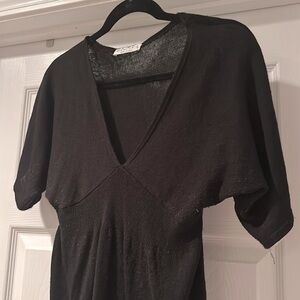 Mingle-2 v-neck sweater. Black. No size indicator. ProbablyL. Measurement in pic